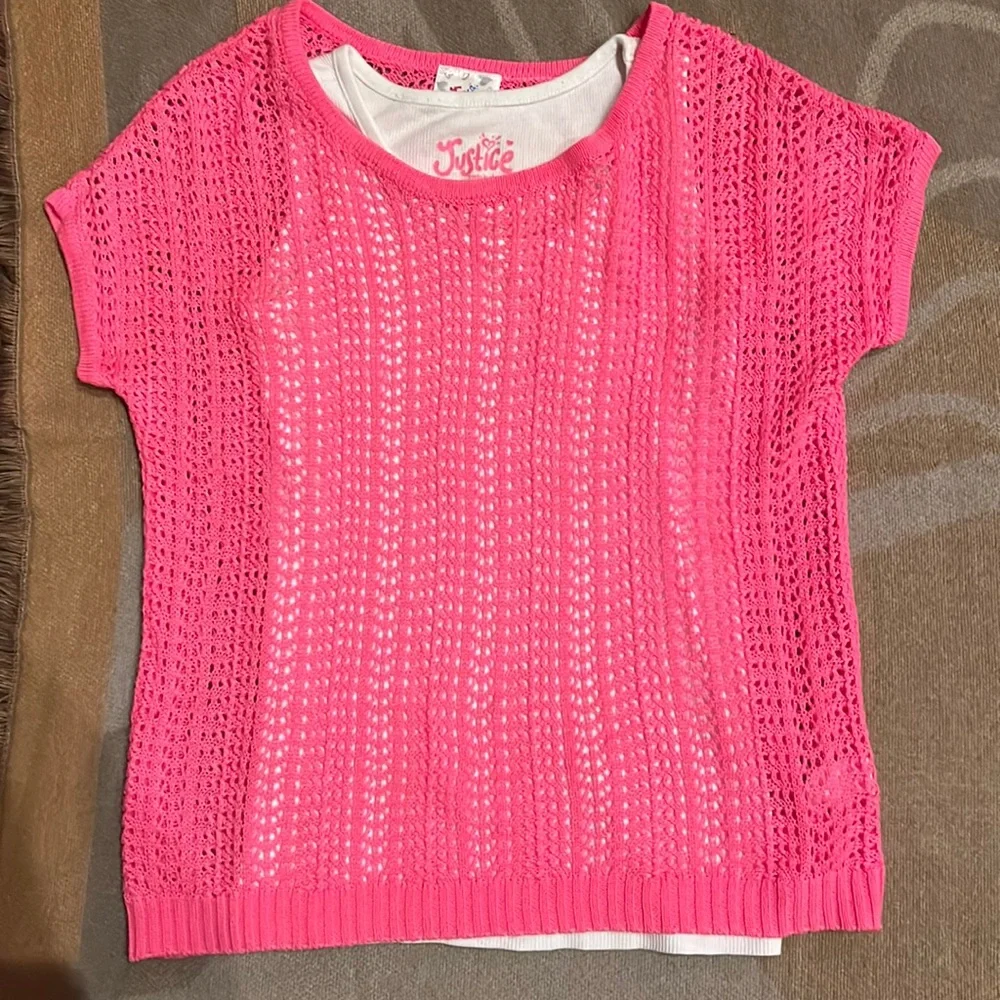 Knit overlay & white tank